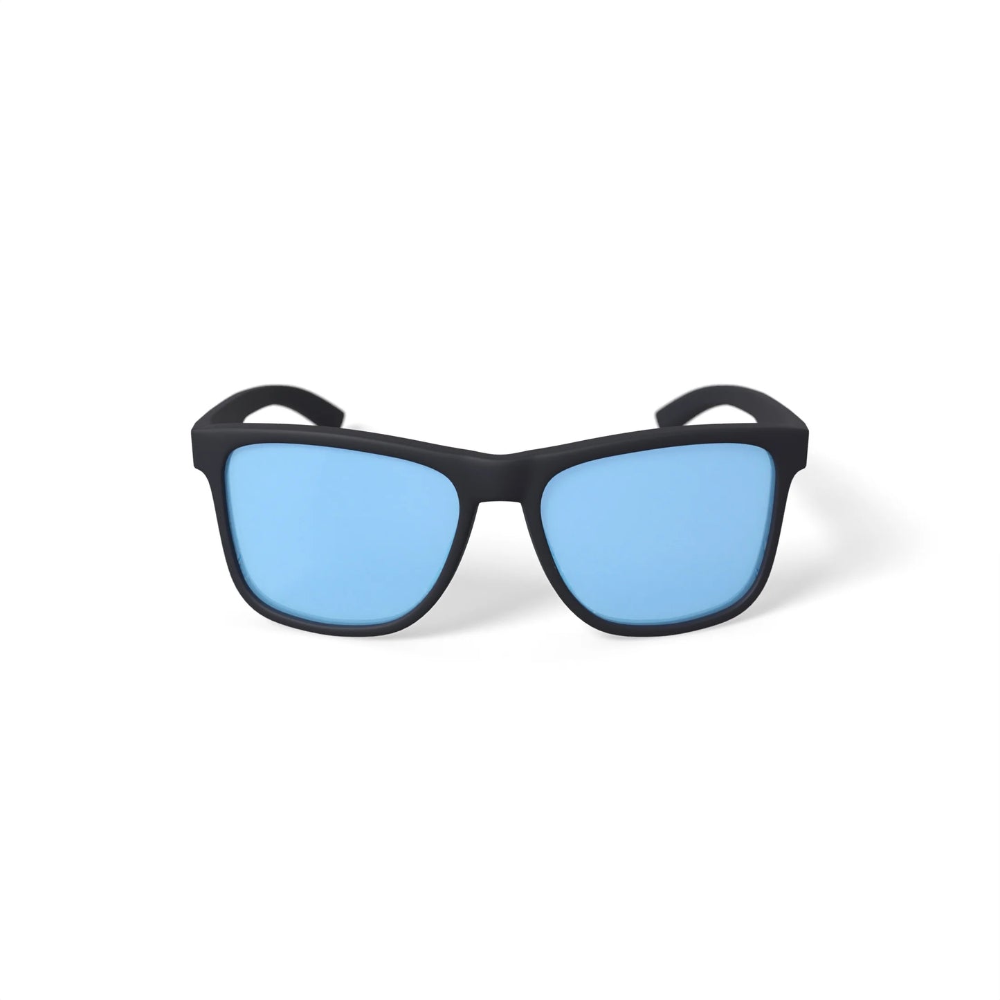 Men'S Rx'Able Sport Polarized Sunglasses, HSM3007P Peak, Matte Black/Blue, 56-17-135, with Case